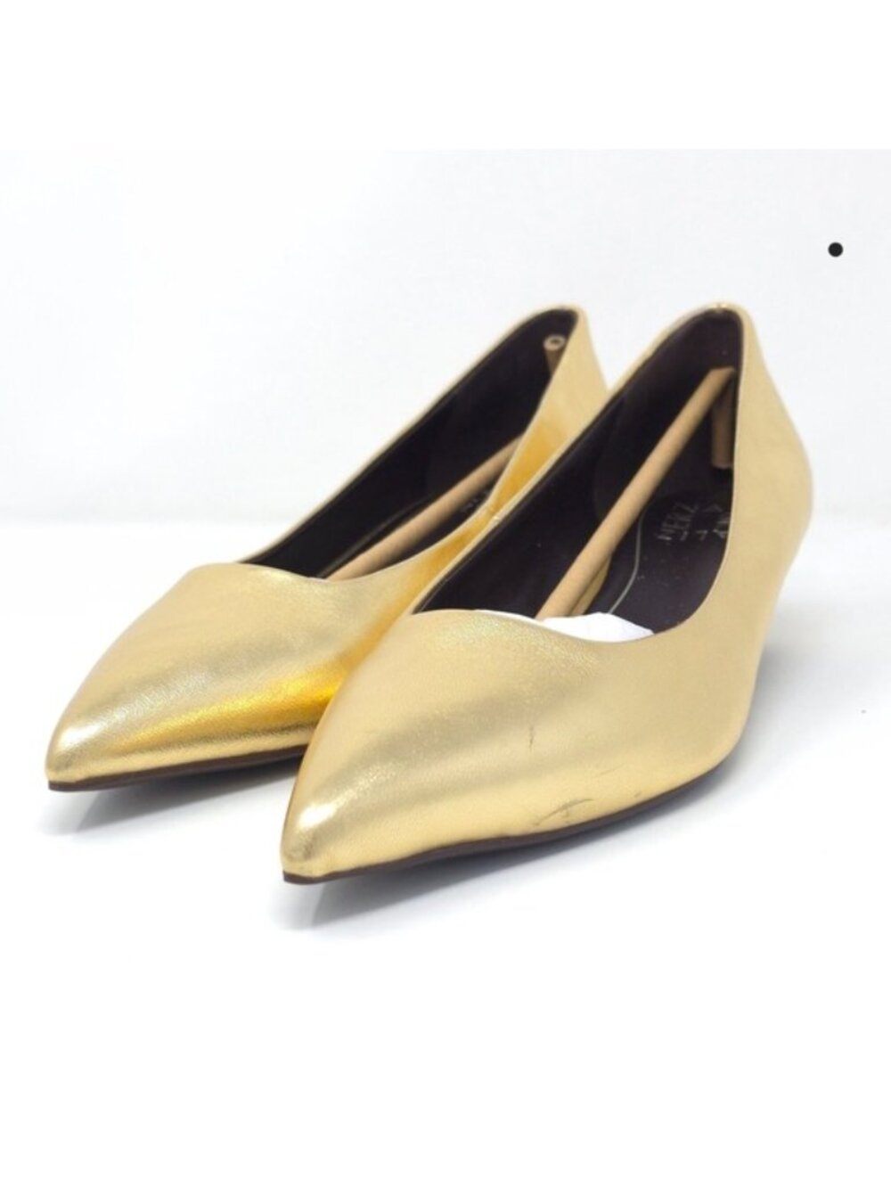 Naturalizer Women's Natalia Dark Gold Leather 6.5 Wide